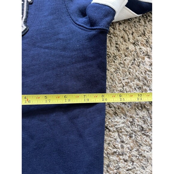 Polo Ralph Lauren Cardigan Men Small Blue Letterman Skull Bones 2nd Athletic Div - Picture 9 of 10